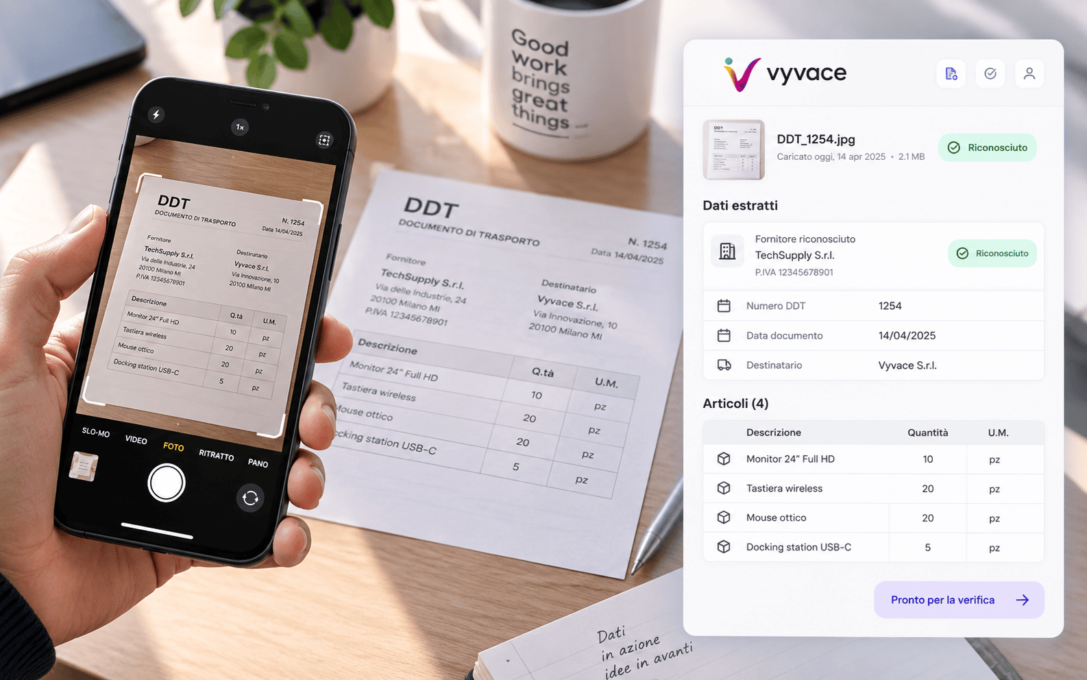 Acquisizione di un DDT con Vyvace